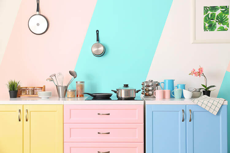 Coloured Cabinets