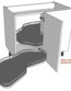 600mm Adjustable Corner Base (HL)