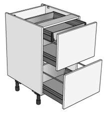 500 mm 2 x 355 Drawers w/ internal cutlery